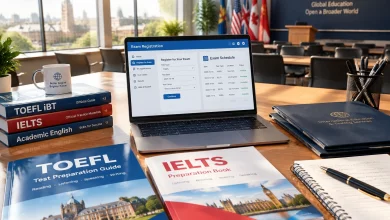 برگزاری آزمون تافل و آیلتس